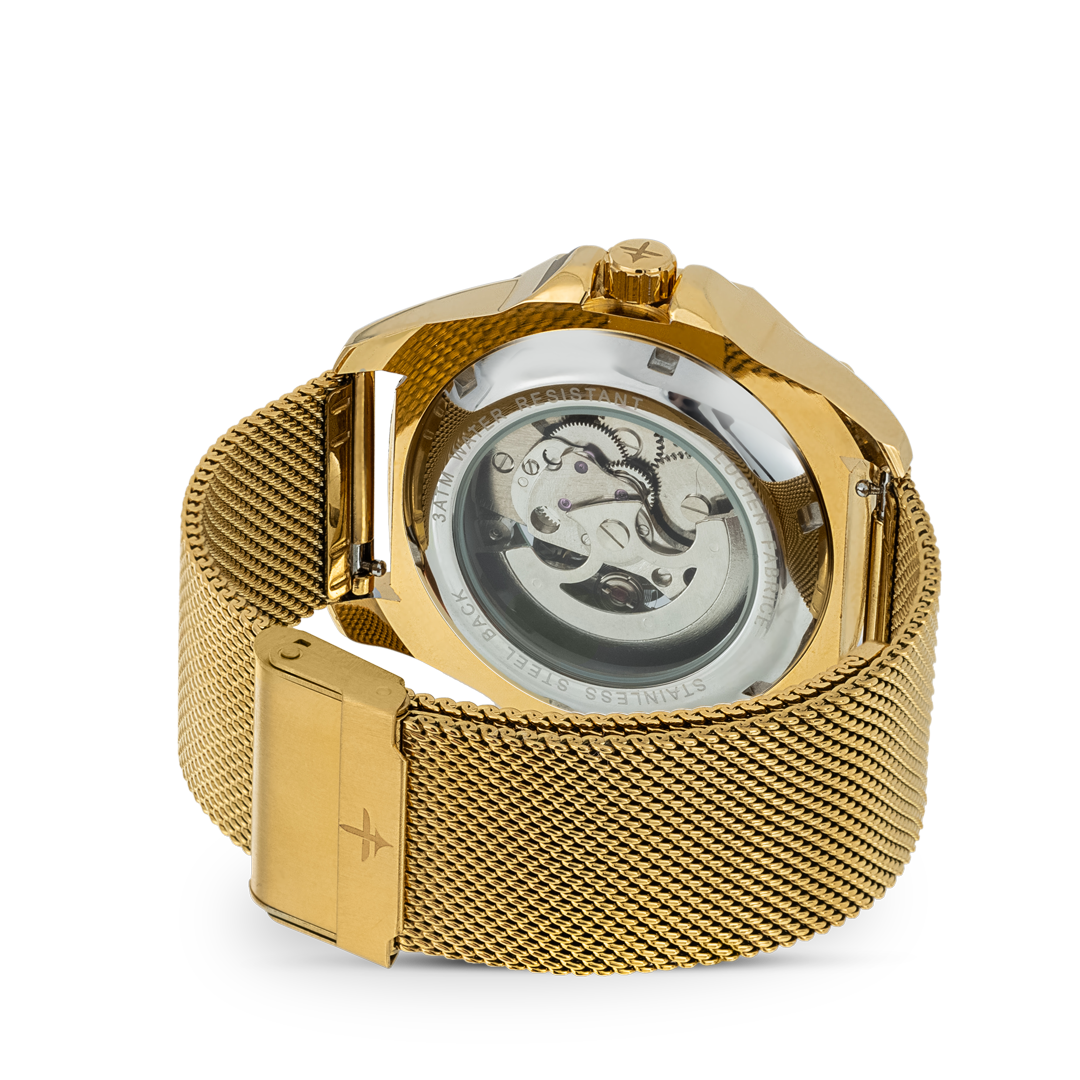 Zircon Romain Black on Gold Watches | Lucien  Fabrice
