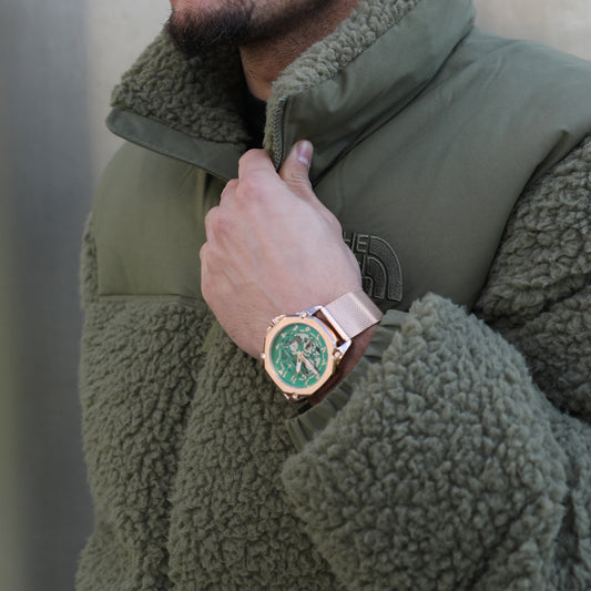 Zircon Amir Green on Rosé Watch