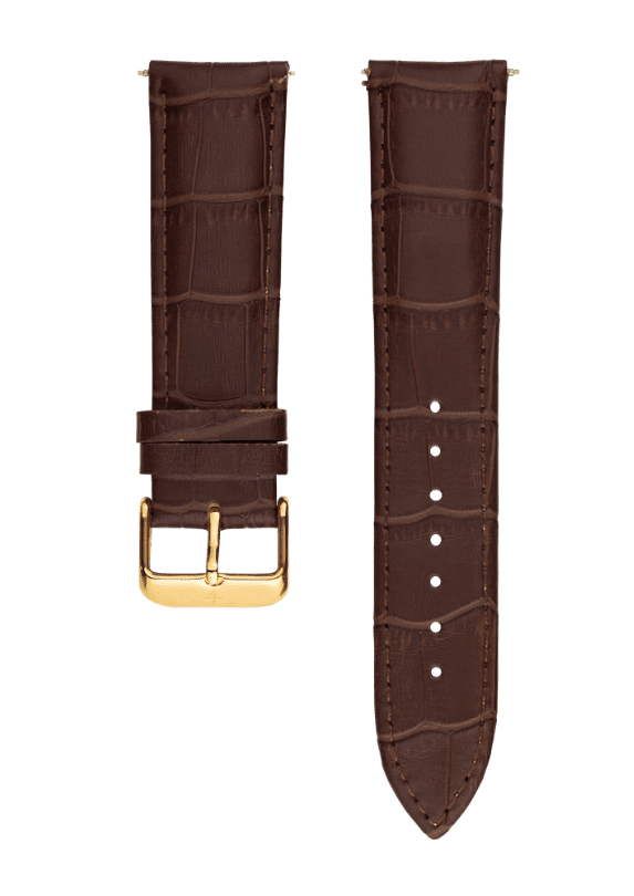 Zircon Strap Brown Leather