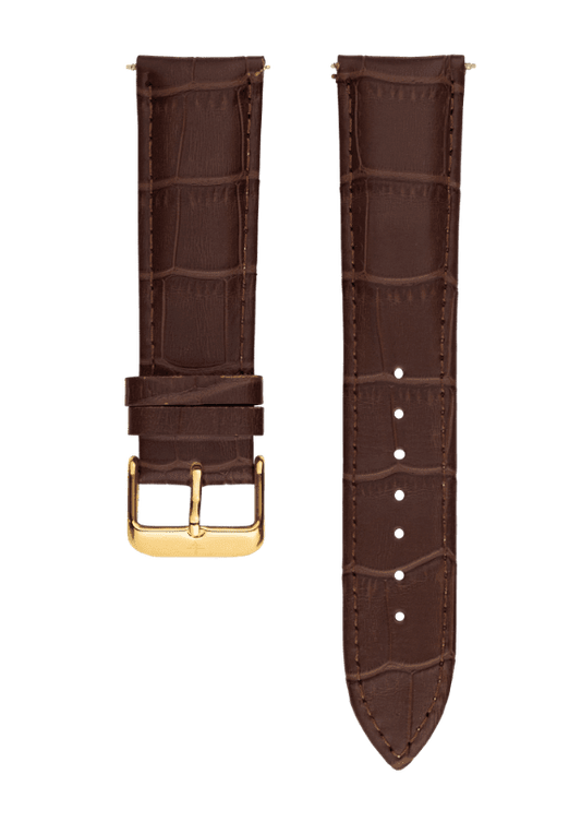 Zircon Strap Brown Leather